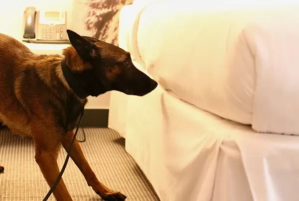 Détection canine professionnel de l'hôtellerie